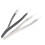 2 Pcs Stainless Steel Tweezers For Electronics Ceramic Precision 7