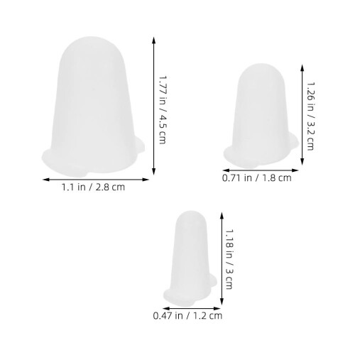 Masteelf 6 Pcs Protective Cap For Piping Tips 4.50x2.80x2.80cm White 1