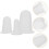 Masteelf 6 Pcs Protective Cap For Piping Tips 4.50x2.80x2.80cm White 11