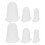 Masteelf 6 Pcs Protective Cap For Piping Tips 4.50x2.80x2.80cm White 1