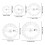 Quilting Ruler Patchwork Cutting Transparent Acrylic 5pcs 3