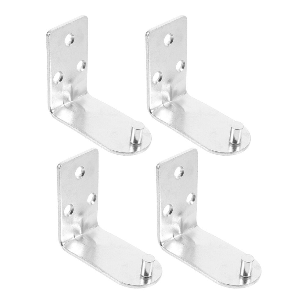 Heavy Duty Fire Extinguisher Bracket Silver Iron 4Pcs 3162103995328
