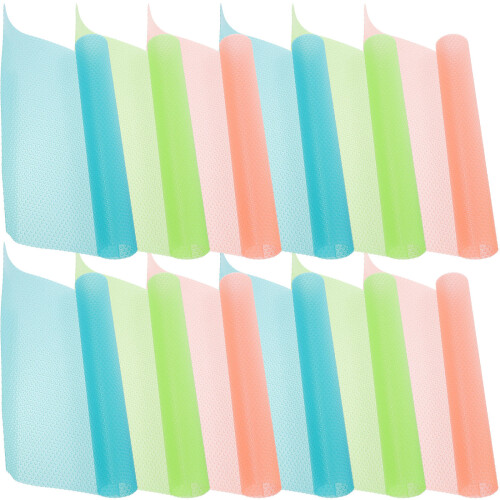 Refrigerator Liners Shelf Mats Silicone 12pcs