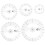 Quilting Ruler Patchwork Cutting Transparent Acrylic 5pcs 1
