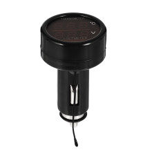 2 -In-1 Car Lighter Plug Gauge Temperature And Voltage Meter