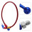 1pcs 1.50x1.50cm Red Brake Hose For Brake Line Hose Guidektm 11