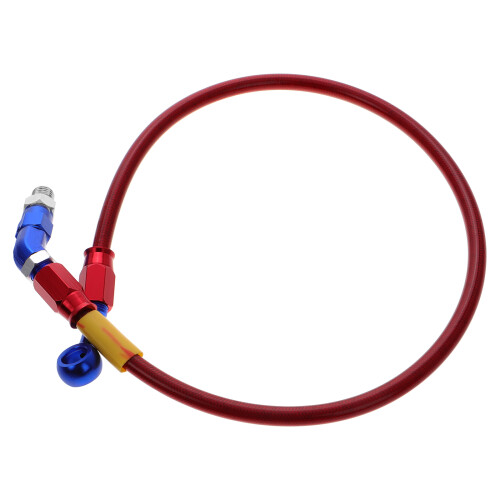 1pcs 1.50x1.50cm Red Brake Hose For Brake Line Hose Guidektm