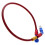 1pcs 1.50x1.50cm Red Brake Hose For Brake Line Hose Guidektm 8