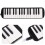 32 Keys Melodica Black Nylon 1pcs 4