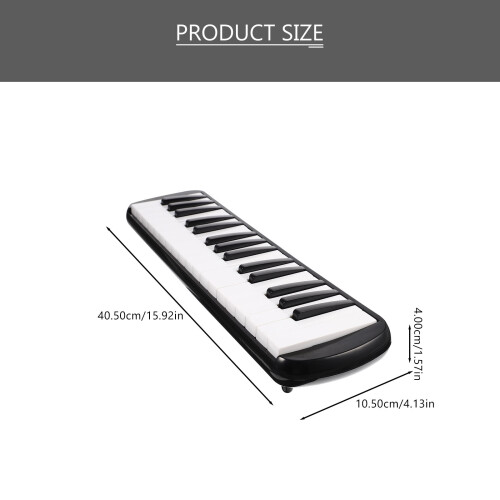 32 Keys Melodica Black Nylon 1pcs 1