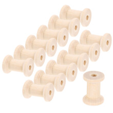 Winding Spool Natural Wood Color 20pcs 1.2x0.9x0.9in
