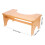 Step Stool Bamboo Toilet Stool Child 40.00x20.00x17.00cm 2