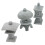 Outdoor Garden Statues Grey Sandstone 3pcs 8