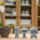 Outdoor Garden Statues Grey Sandstone 3pcs 9