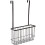 Rustproof Coffee Iron Door Hanging Basket for Bathroom Storage Use 1