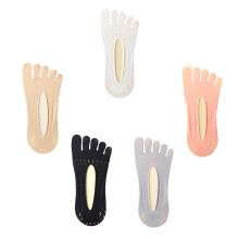 5pairs Women Invisible Toe Socks Breathable Five Finger Low