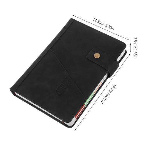 1Carnet D'organisation Noir PU Pour Suivi Et 1