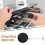 3 Pcs Anti-Theft Pull Box Sealant Gator Belt Stickers Black 6