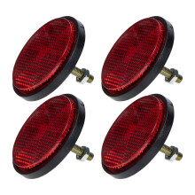 4 Pcs Reflector Bike Reflectors Safety Lights Round