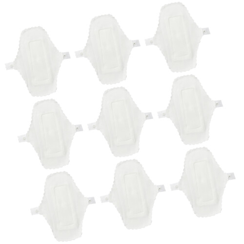 9pcs Reusable Washable Cloth Menstrual Pads White 1