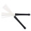 Pair Jazz Drum Retractable Drum Sticks Drumsticks (Black & White) 6