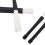 Pair Jazz Drum Retractable Drum Sticks Drumsticks (Black & White) 3