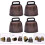 Vintage Cow Bells Light Brown Durable Iron Noise Makers 4pcs 9