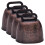 Vintage Cow Bells Light Brown Durable Iron Noise Makers 4pcs 10