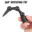 2 Pcs Slit Tool Tip Flexible Sealant Nozzle Angled Baby Caulk Tips 8