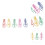 30 Pcs Cute Colorful Paper Clips Creative Bookmark Light Bulb Shape 2