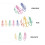 30 Pcs Cute Colorful Paper Clips Creative Bookmark Light Bulb Shape 6