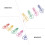 30 Pcs Cute Colorful Paper Clips Creative Bookmark Light Bulb Shape 8