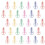 30 Pcs Cute Colorful Paper Clips Creative Bookmark Light Bulb Shape 5