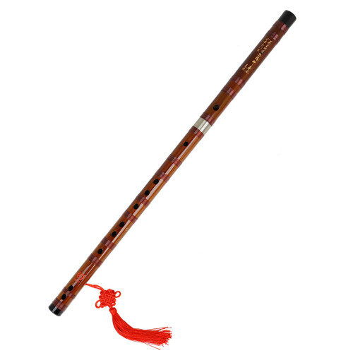 Wood Flute Instrument Light Brown 1 Set