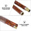 Wood Flute Instrument Light Brown 1 Set 8