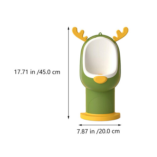 1Pièces Urinal Training Vert PP Cartoon Potty 1