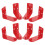 8 Pcs Mounting Fire Extinguisher 7.00x5.30x3.00cm Red 9