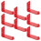 8 Pcs Mounting Fire Extinguisher 7.00x5.30x3.00cm Red 10
