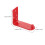 8 Pcs Mounting Fire Extinguisher 7.00x5.30x3.00cm Red 2