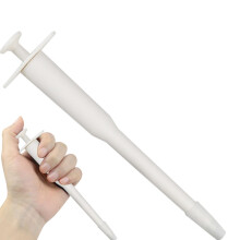 Pill Popper for Pets, Reusable Cat Pill Popper with Round Handle, Dog and Cat Pill Dispenser, White Feeding Accessory