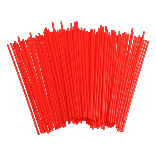 100 Pcs Rust Remover Nozzle Spray Can Straw Red