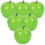 6pcs Artificial Foam Apples Simulated Fruit Models Decor 6