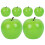 6pcs Artificial Foam Apples Simulated Fruit Models Decor 8