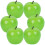 6pcs Artificial Foam Apples Simulated Fruit Models Decor 1