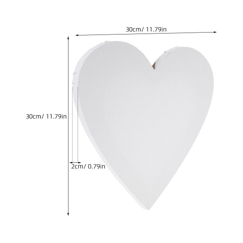 Heart-Shaped Picture Frame 30.00x30.00x2.00cm White 1