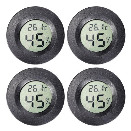 Temperature Gauge Hygrometer Digital 4pcs