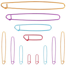 12 Pcs Anti-Removal Set Knitting Stitch Holders Crochet Safety Pins