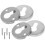 Lock Cylinder Cover Sturdy Door Covers Silver Keyhole 2