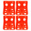 4 Pcs Holder For Salt Block Plastic Sheep Feeder Rack Orange 3