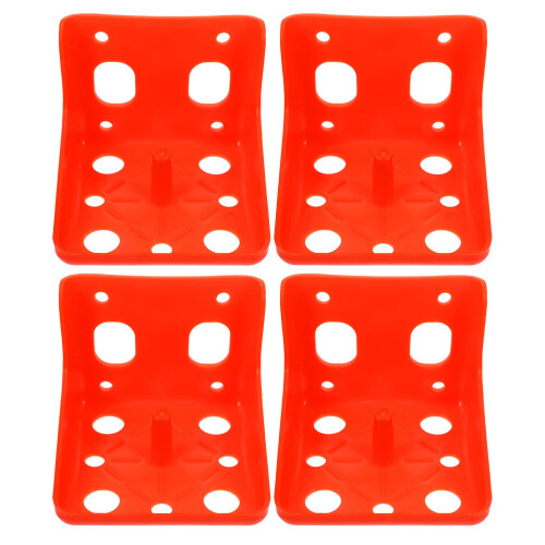 4 Pcs Holder For Salt Block Plastic Sheep Feeder Rack Orange 2